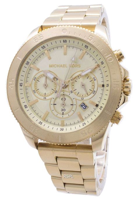 michael kors 8663|Michael Kors Theroux Chronograph Quartz Gold Dial Men's.